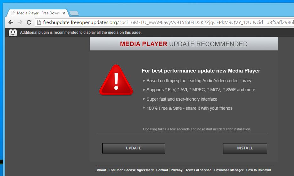 Freshupdate.freeopenupdates.org virus