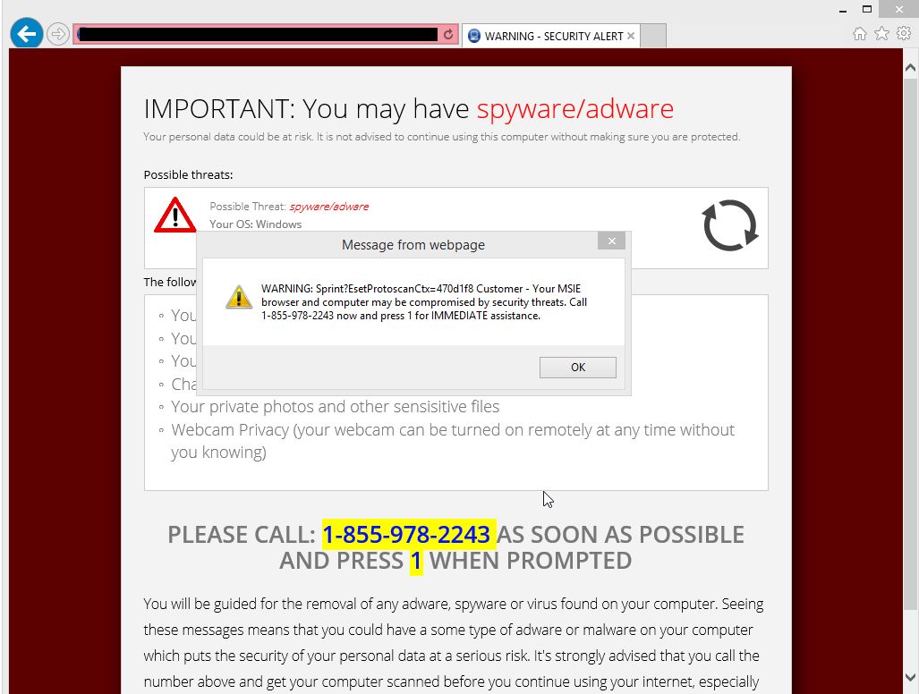Microsoftsupport-helpline.com Virus