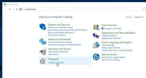 Avinstaller Et Program På Windows 10