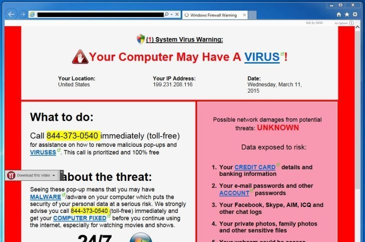 aspekt Samarbejde uddybe Remove Windows-virus-detected.com Pop-up (Support Scam)