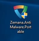 Дважды щелкните по Zemana AntiMalware Portable.