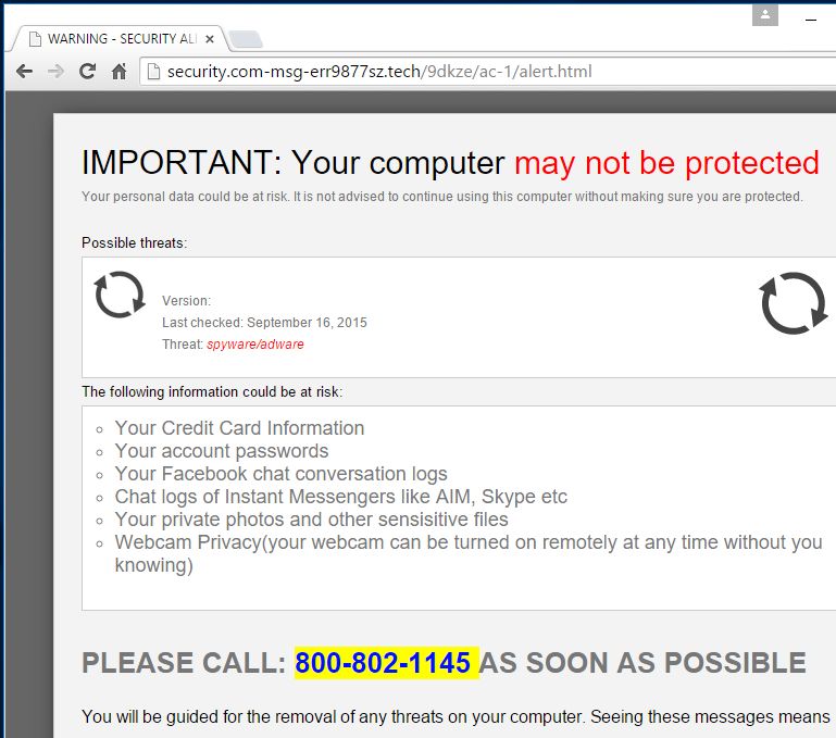 security.com-msg-err9877sz.tech virus