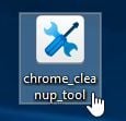 Double click on the Chrome Cleanup Tool icon