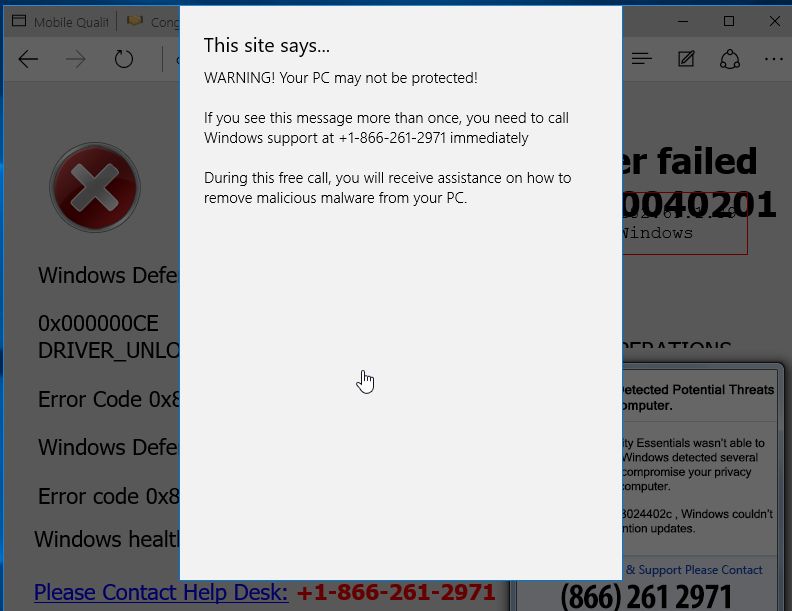 mozilla firefox browser infected popup