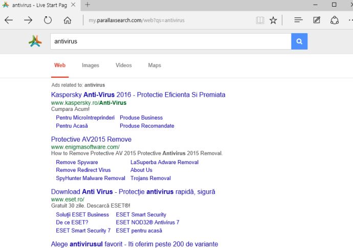 My.parallaxsearch.com virus