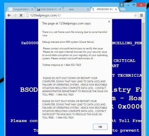 Debug malware error 895-system 32.exe failure pop-up virus