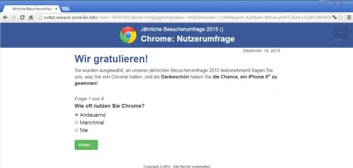 Sv4zz.reward-zone.liir.info adware