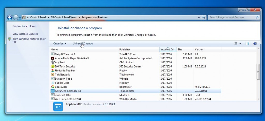 Remove Advanced Calendar 2.0 Adware (Virus Removal Guide) | MalwareTips ...