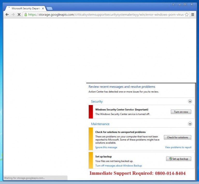 Remove "Microsoft Security Department Warning" Scam (Guide)