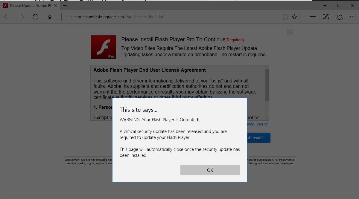 secure.premiumflashupgrade.com adware