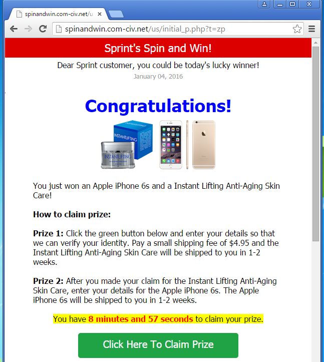 spinandwin.com-civ.net adware