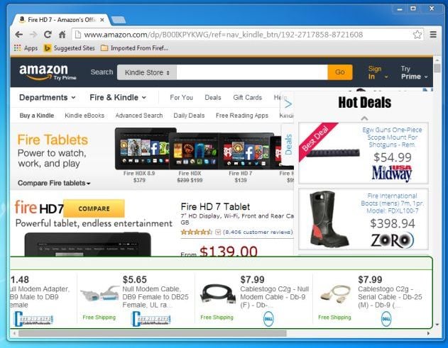 Ads by Find Search Window adware