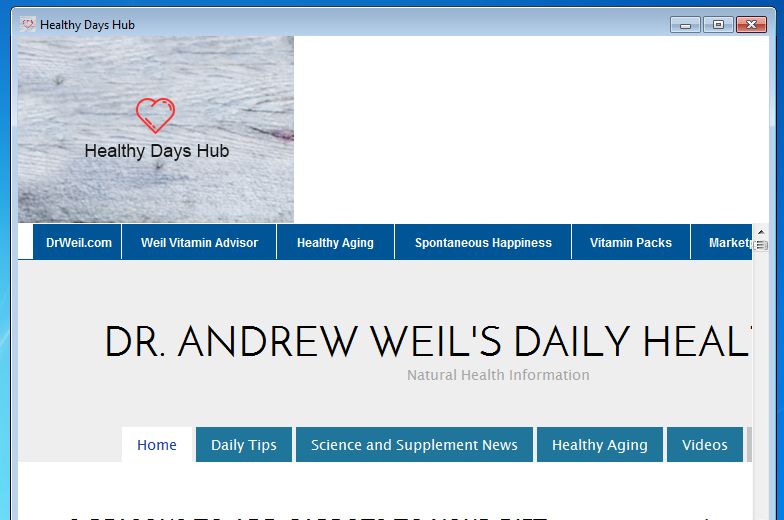 Healthy Days Hub Ads