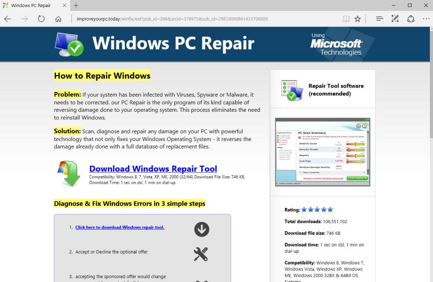 Improveyourpc.today adware
