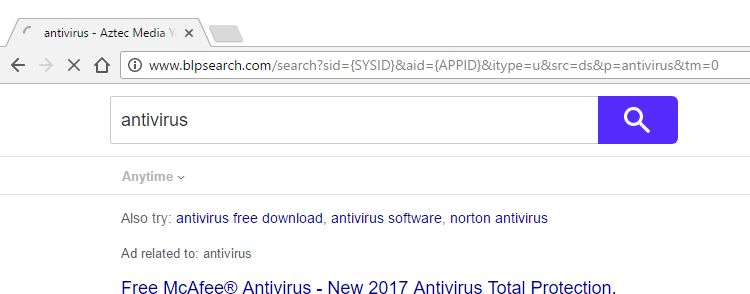 Blpsearch.com redirect virus