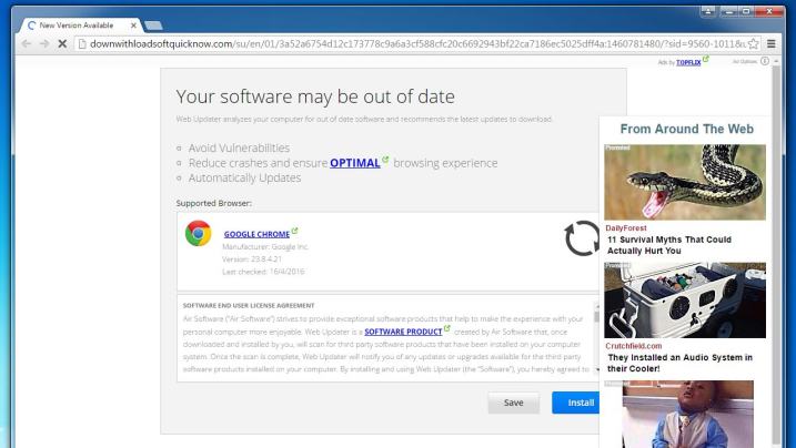 Downwithloadsoftquicknow.com Adware