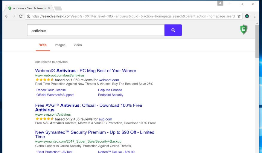 Search.eshield.com Virus