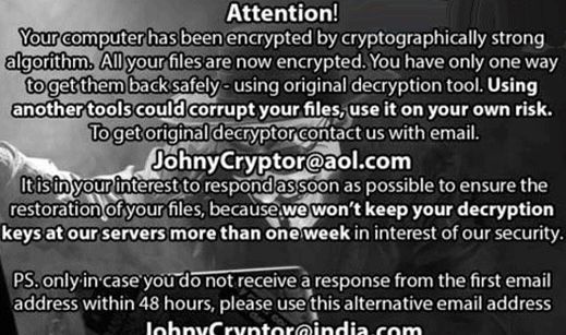 JohnyCryptor virus