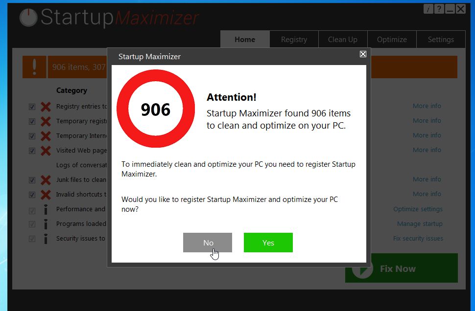 Startup Maximizer virus
