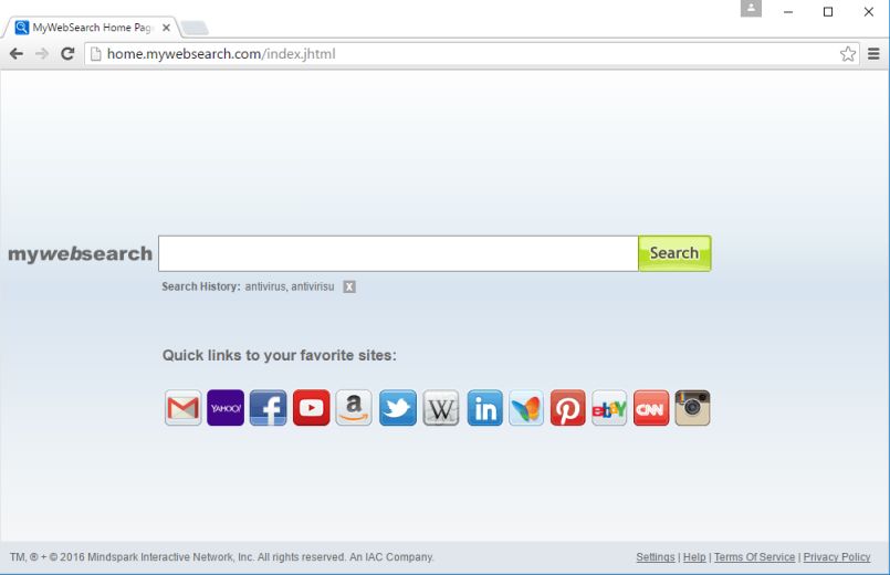 Home.mywebsearch.com virus