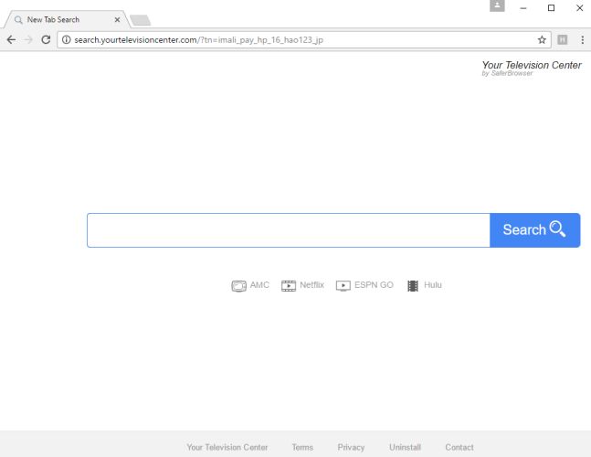 Your Television Center by SaferBrowser virus