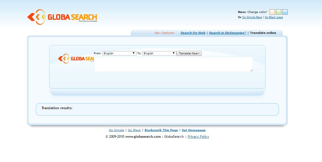 globasearch.com redirerct