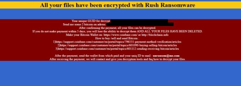 Rush Ransomware virus