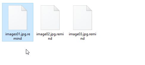 remind Files Encrypted malware