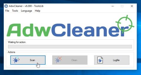 Adwcleaner scanare pentru Adware 