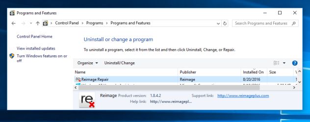 remove reimage repair windows 10