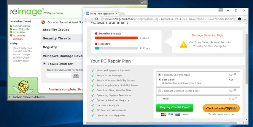 reimage pc repair online runs black