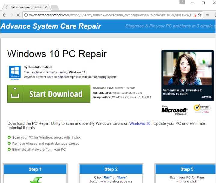 windows 10 pc repair popup