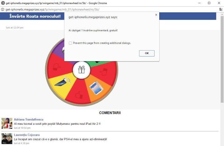 get-iphone6s.megaprizes.xyz pop-ups