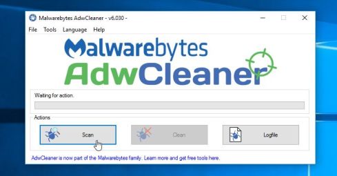 Просканируйте свой компьютер с помощью Malwarebytes AdwCleaner, чтобы удалить Soft Cores CPU Miner