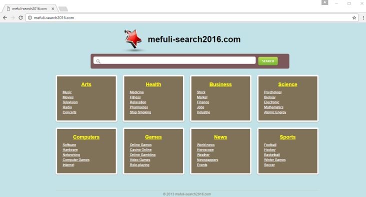 Mefuli-search2016.com homepage