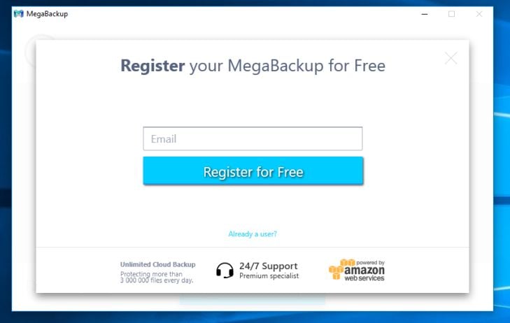 MegaBackup virus