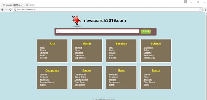 NewSearch2016.com Virus