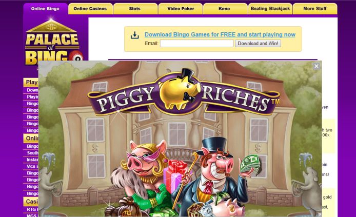 Palaceofbingo.com redirect