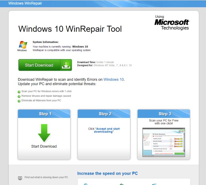 winrepairpro.com redirect