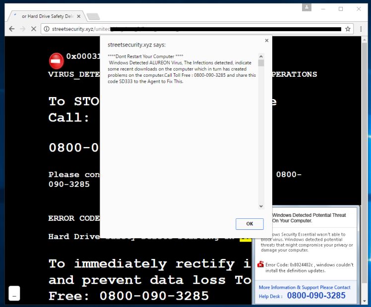 Share Code SD333 to the Agent to Fix This Virus