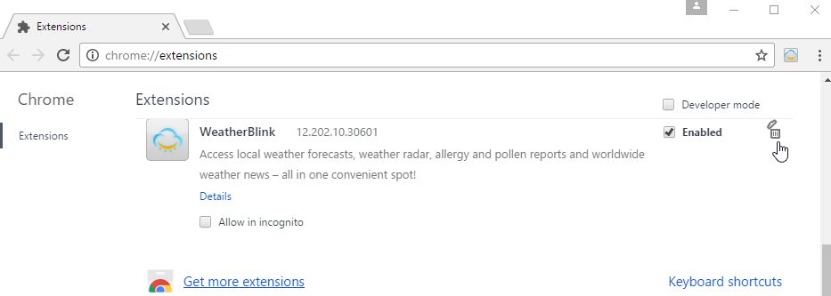 WeatherBlink by MyWay