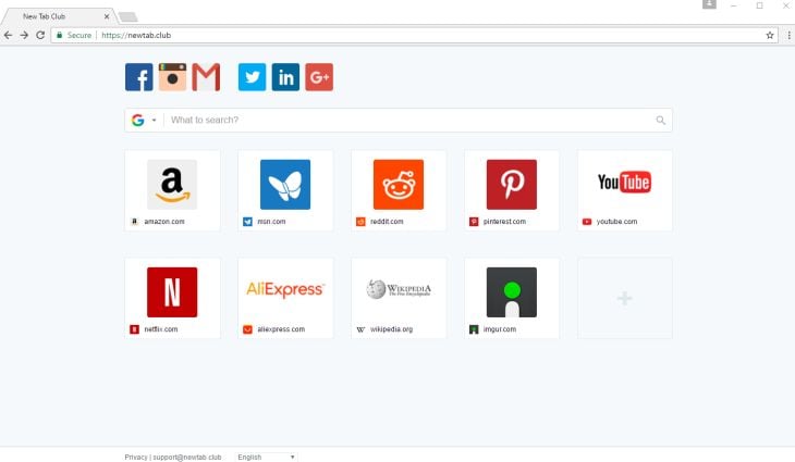 Newtab.club virus
