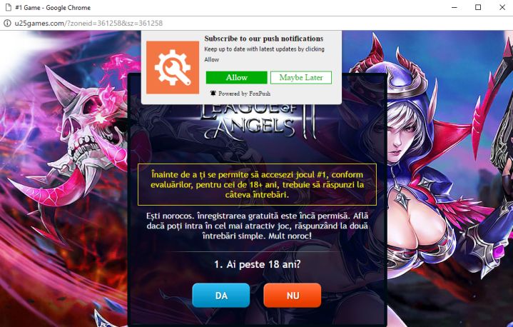 U25games.com redirect U25games.com virus