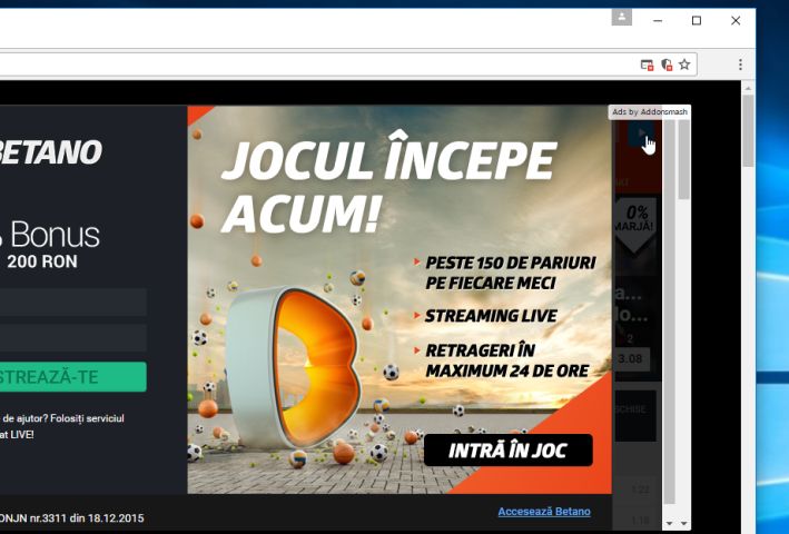 Ads by Addonsmash virus