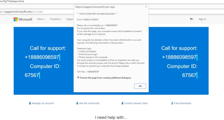 How To Remove Error Dw6vb6 Pop Up Virus Microsoft Support Scam