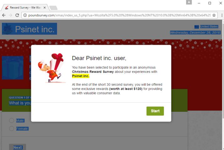 Poundsurvey.com virus