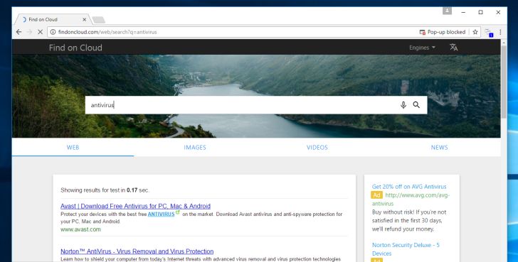 Findoncloud.com virus