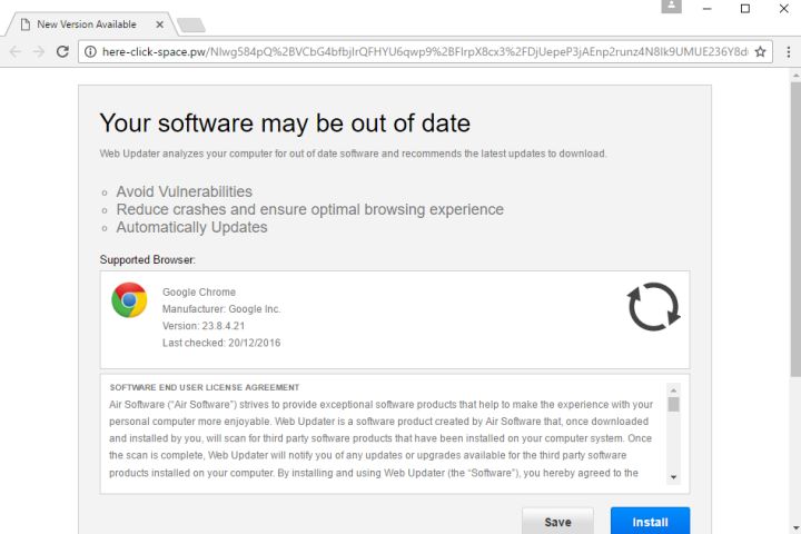 Here-click-space.pw virus