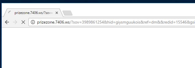 prizezone.7406.ws virus