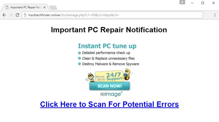 Tracktechfinder.online virus